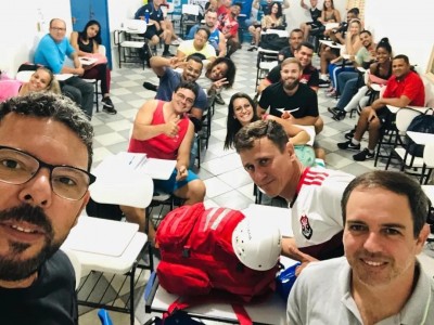 Foto 2 de 4 - Palestra sobre a técnica do Rapel
