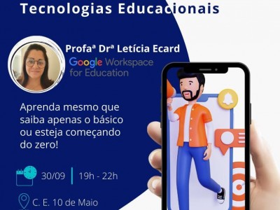Foto 1 de 1 - Curso de Extensão Tecnologias Educacionais.