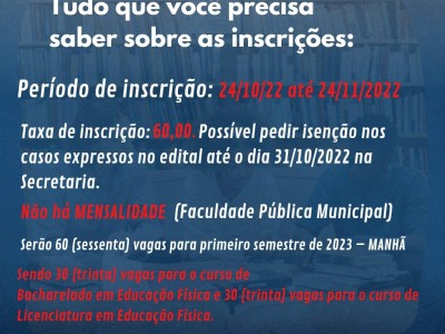 Foto 2 de 2 -  Invista no seu Futuro - Tudo que você precisa saber sobre as inscrições!