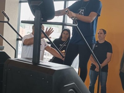 Foto 16 de 19 - Aula de Musculação II do Professor Rude tem visita técnica na academia Smart Fitt